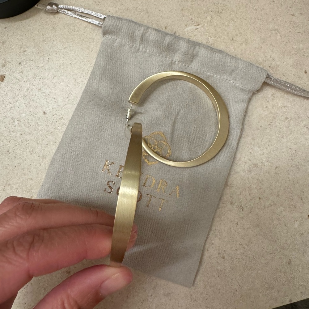 Kendra Scott gold hoop earrings